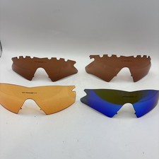 Lot of 4 OAKLEY Genuine Replacement Lenses Sunglasses with Hard Case Nose Piece
