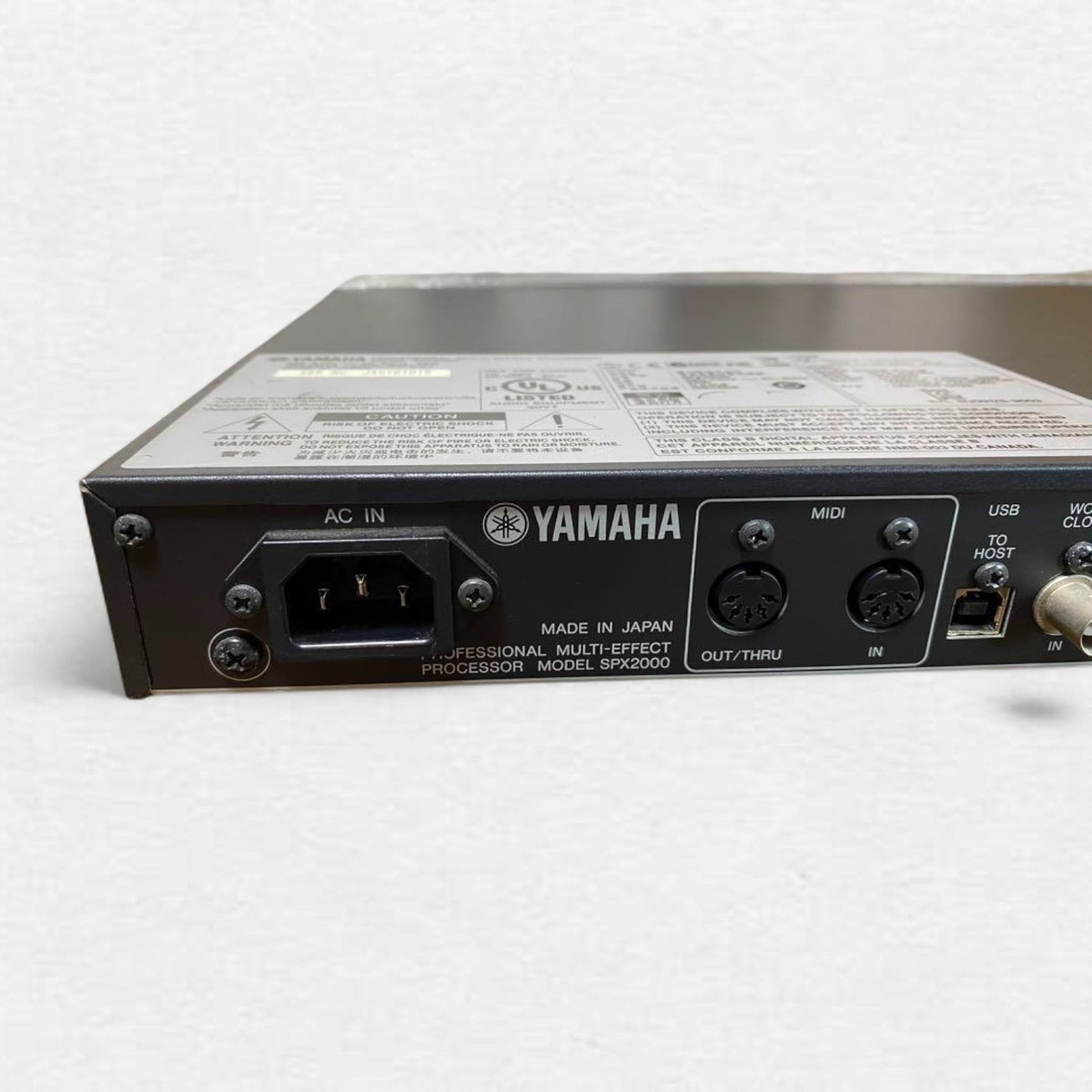 YAMAHA プロフェッショナルマルチエフェクトプロセッサー SPX2000 ヤマハ | SPX2000 - プロセッサー - 概要