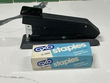 Bostitch Stapler B5 VTG MCM Mid Century Modern Black Solid Metal