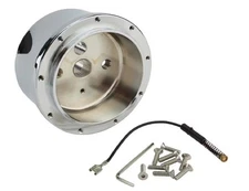 Chrome 9-Hole Steering Wheel Hub Adapter – Fits GM, Chevy, Ididit, Flaming River