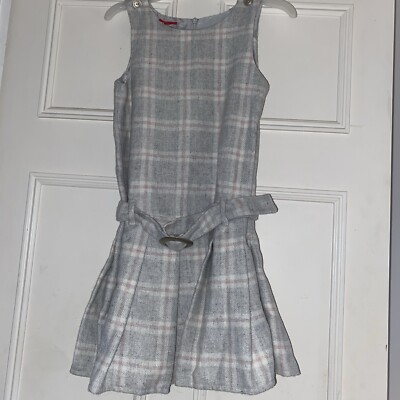 Debenhams TigerLily Age Grey Pink Tartan Checkered Dress