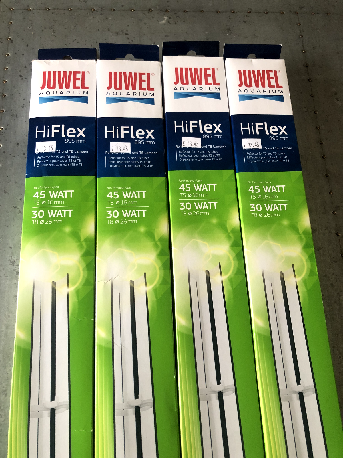 Juwel Aquarium Hi Flex 895mm Reflector T5 45W T8 30W x 4