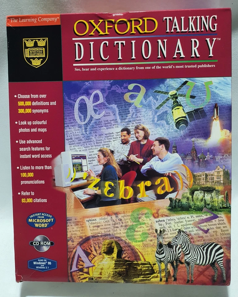 OXFORD TALKING DICTIONARY PC Big Box NEW Sealed - Bild 2 von 4