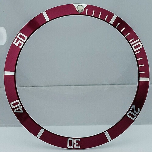 36,5 * 30,8 mm Vintage Aluminiumlegierung Schräge grün leuchtend bunte Uhr Lünette - Bild 21 von 24