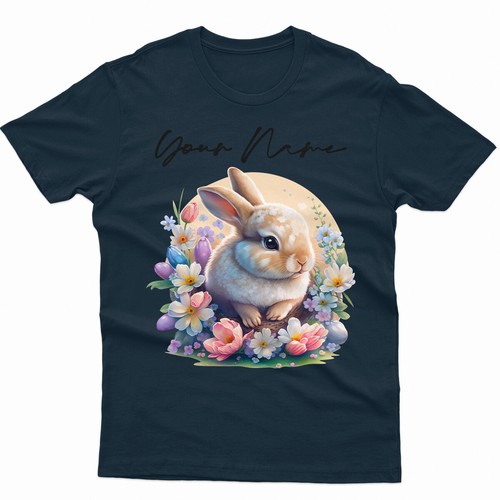 Personalised Blessed Easter Cute Bunny Making Crafts Spring Family T-Shirt #ED - Picture 7 of 13