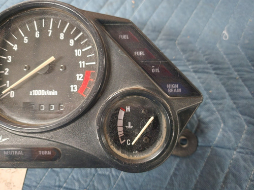 Gauges gauge instrument cluster speedo tach odometer Kawasaki Ninja ZX11 91 - Bild 4 von 11
