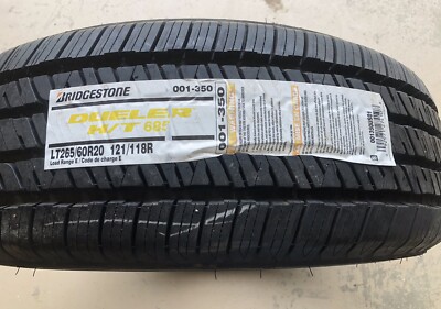 1 Bridgestone Dueler H/T 685 265-60-R20 121/118R 10P All Season