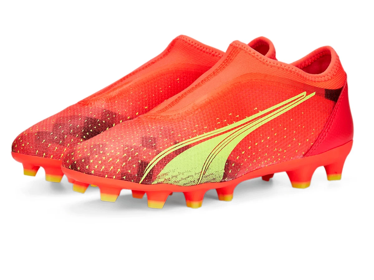 Orange youth sales soccer cleats