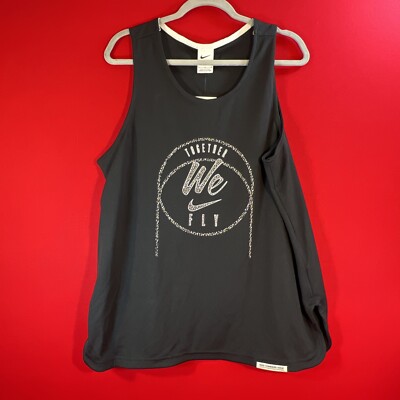 Nike Dri-fit Womens Basketball Tank. Together We Fly. Black Sz L. DQ6785-010