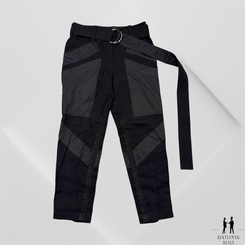 Proenza Schouler Kay Pant in Cotton Twill Black Size 28 x 26 2 S Small