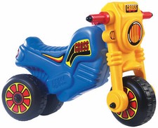 Dohany Rutscher Motorrad Fahrzeug Cross 1 Kinder Laufrad Lauflernrad Blau/Gelb