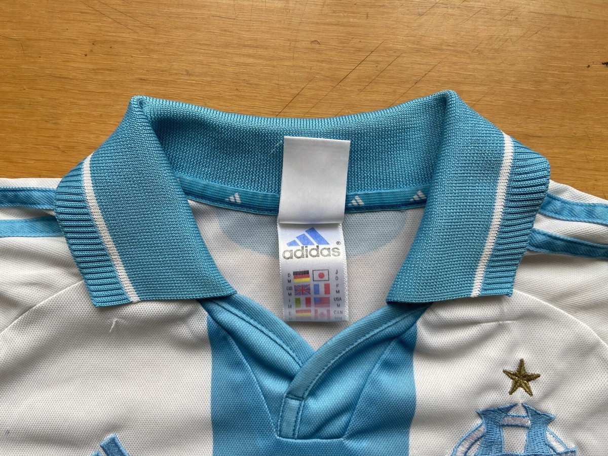 OLYMPIQUE MARSEILLE 2000 2001 HOME SHIRT JERSEY ADIDAS