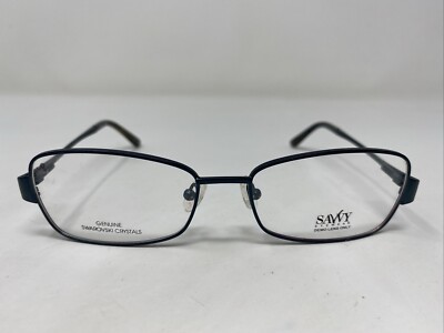 Savvy Eyewear SAVVY381 SSL 53-16-135 Slate Blue Full Rim Eyeglasses Frame Y255