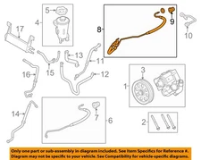 FORD OEM 11-16 F-250 Super Duty Pump Hoses-Pressure Tube BC3Z3A717J