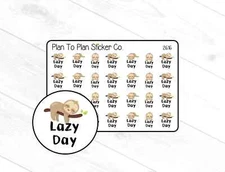 2616~~Lazy Day Planner Stickers.