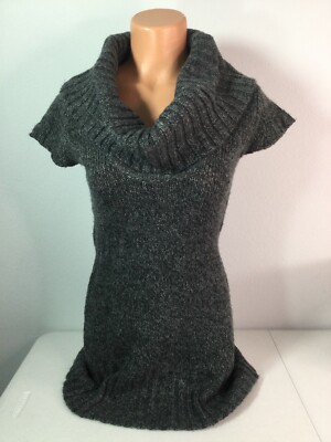 LOVE BY DESIGN Grey Sweater Dress Or W/Leggings. Mid Thigh. Sz. Lg. Excel.  Cond. | eBay