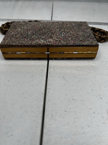 Confetti Lucite Compact Purse With Original Comb And Powder - Picture 4 of 12