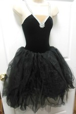 WolffFording Velvet Camisole Romantic length Ballet Costume Red or BLK ch/ladies