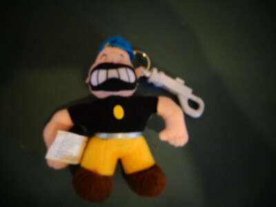VINTAGE CVS STUFFINS POPEYE BRUTUS PLUSH KEYCHAIN