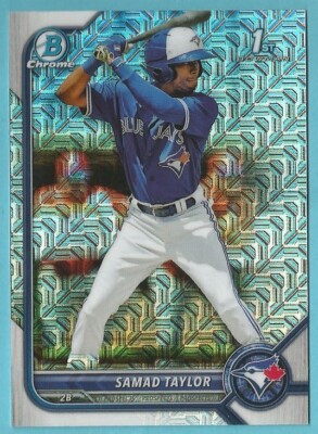2022 Bowman Chrome Samad Taylor Rookie Mega Box Mojo Refractor #BCP-92