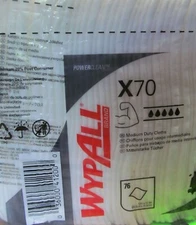 WypAll X70 Reusable Washcloth Task Wipes 14.4 X 12.5" 41200 kimberly clark