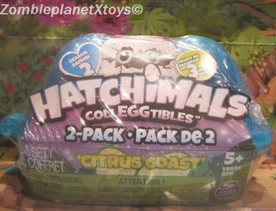 NEW HATCHIMALS COLLEGGTIBLES  CITRUS COAST FIGURES 2 PACK FACTORY SEALED EGGS 
