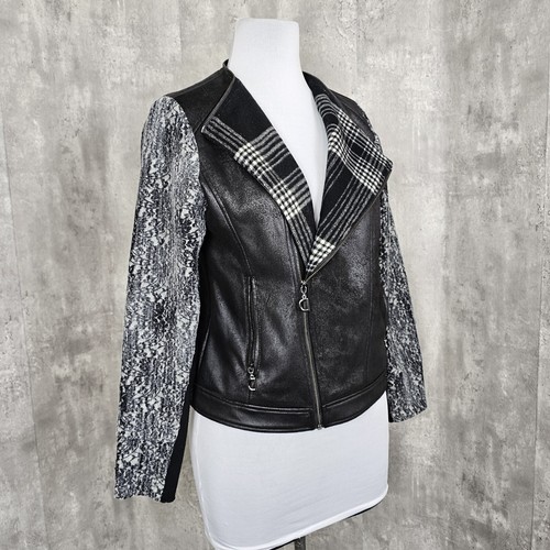Giacca Moto Desigual Donna 42 US10 Pakaian Jadi Wanita Ecopelle Anticata - Foto 5 di 11