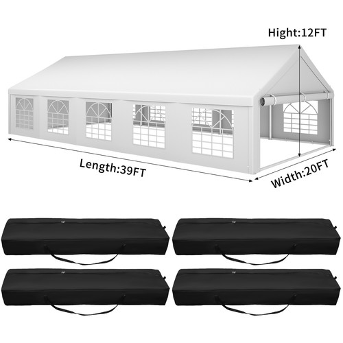 20'x40' Commercial Outdoor Gazebo Canopy Tent Wedding Party with Removable Walls - Picture 5 of 5