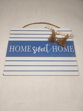   home sweet home  cute door/wall Sign Decor Hanging Plaque new
