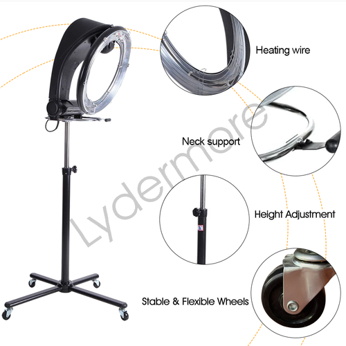 Upgrade Standing Hair Dryer Accelerator Colour 360 Rotating Halo Rolling Salon - Picture 7 of 11