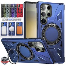 Magnetic Magsafe Case Ring Stand Cover For Samsung Galaxy S23 Ultra A54 5G A24