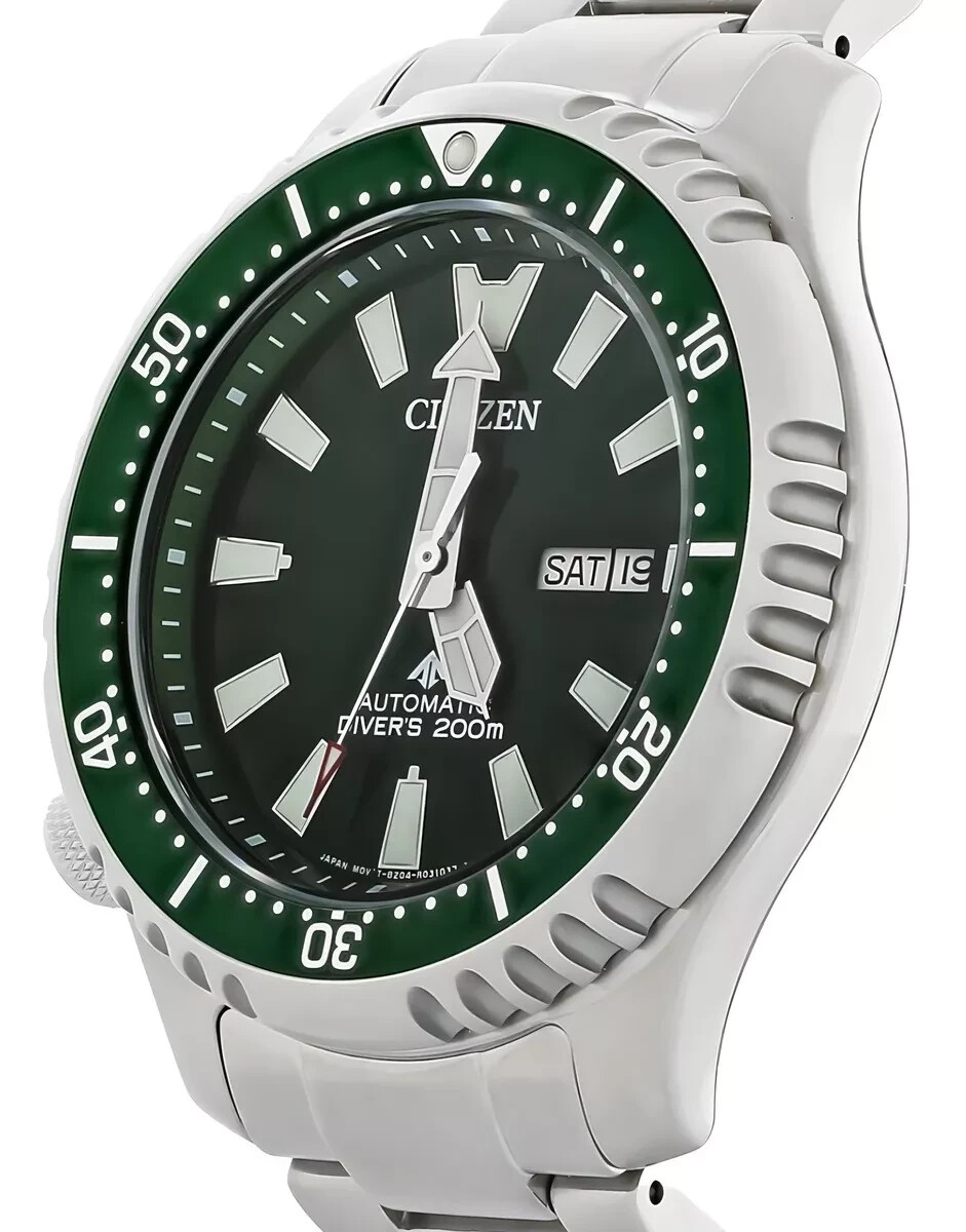NEW CITIZEN MANS AUTOMATIC PROMASTER DAY / DATE GREEN DIAL DIVE