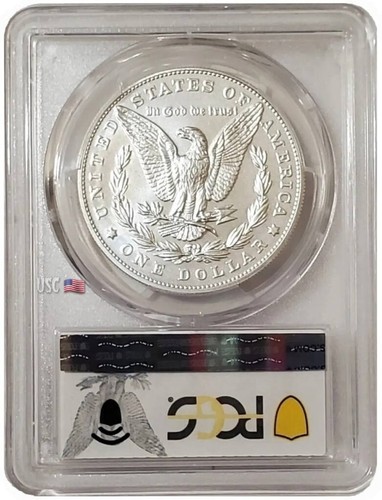 2023-P $1 MORGAN DOLLAR PCGS MS70 FS Morgan Blue Flag Label Silver Coin. - Picture 2 of 3