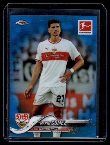 2018-19 Topps Chrome Bundesliga Blue Refractor /199 Mario Gomez Stuttgart