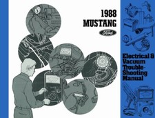 1988 Ford Mustang Electrical Vacuum Troubleshooting Procedure Service Manual