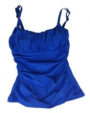 Profile By Gottex Cinched Square Neck Tankini in Perwinkle, size 6