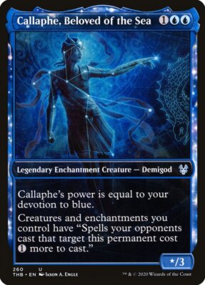 Callaphe, Beloved of the Sea (Showcase) [Theros Beyond Death] Magic MTG