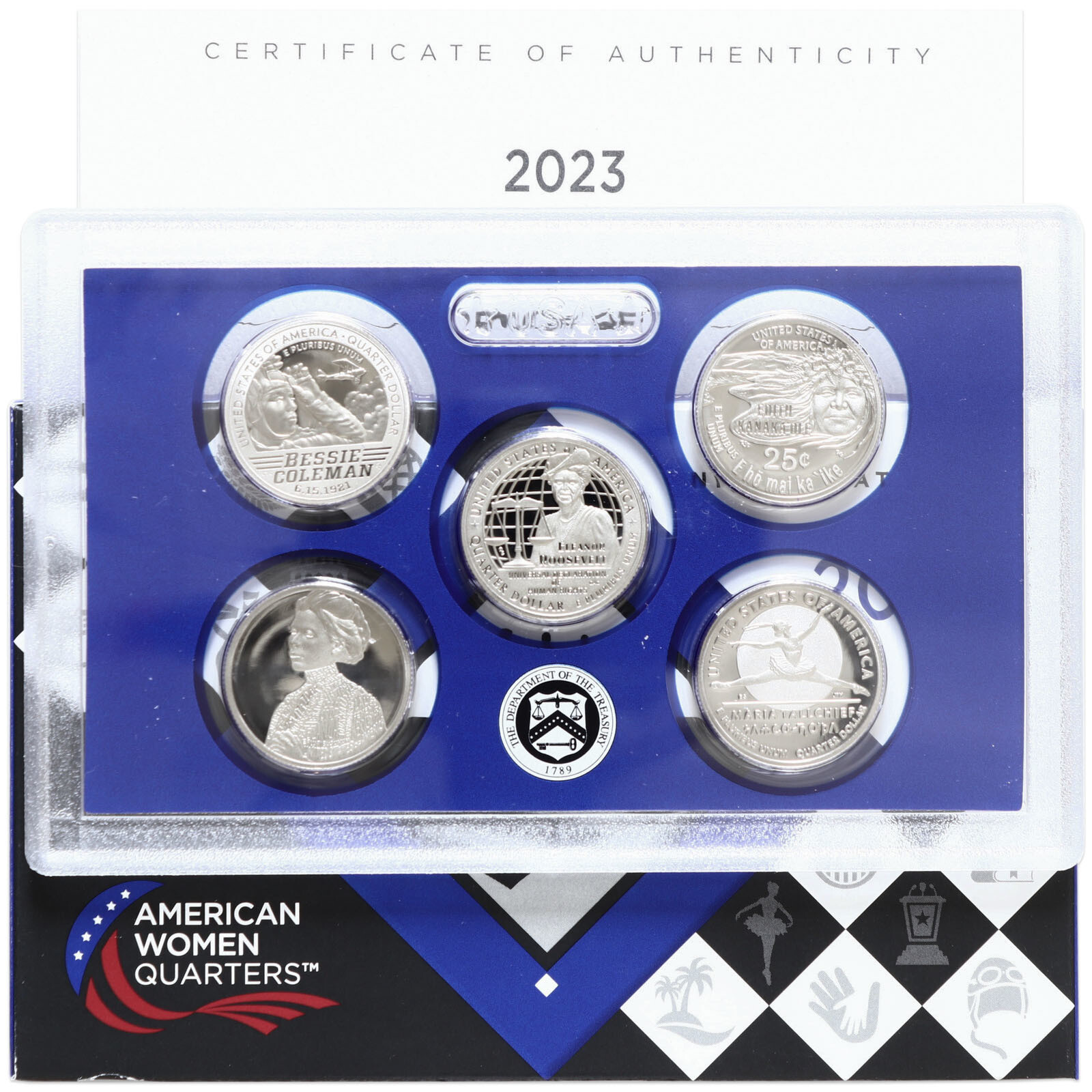 2023 S Proof American Women Quarter Set No Hat Gem DCam OGP & COA 5 ...
