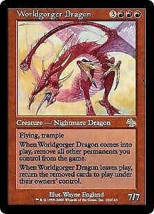 Magic The Gathering Judgment Single Card Rare Worldgorger Dragon #103 - Picture 1 of 1