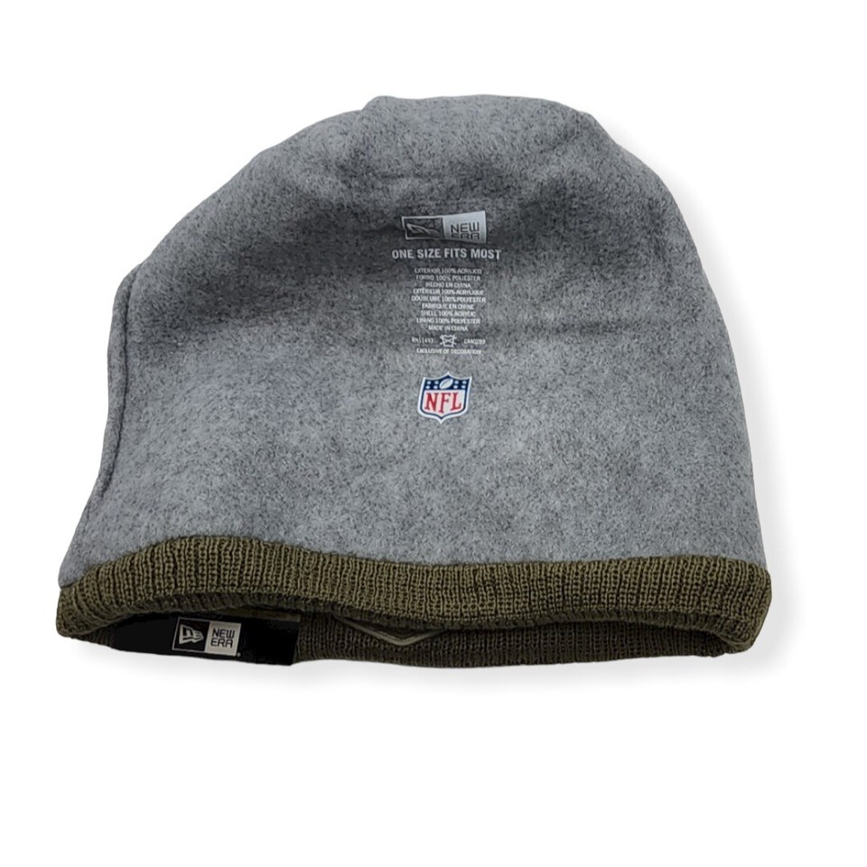 New Era Green Bay Packers Beanie / MÜtze Salute To Service Olive - One-Size
