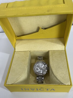 Invicta Ladies Angel Silver Dial Crystal Accented Stainless  display picture 3