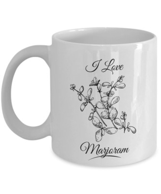 I Love Marjoram Leaves Herb Spice Home Cooking Essentials Coffee & Tea Gift Mug
