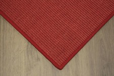 Tappeto in sisal bordato rosso 100% sisal incatenato varie misure