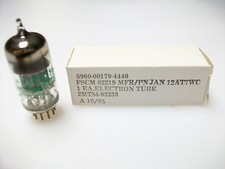 PHILIPS JAN 12AT7WC BLACK PLATE O GETTER  TUBES