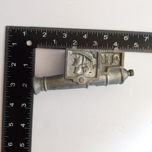 VTG JR Callen Aluminum Cannon Jolly Roger Metal Toy Ships Pirates - Picture 9 of 9