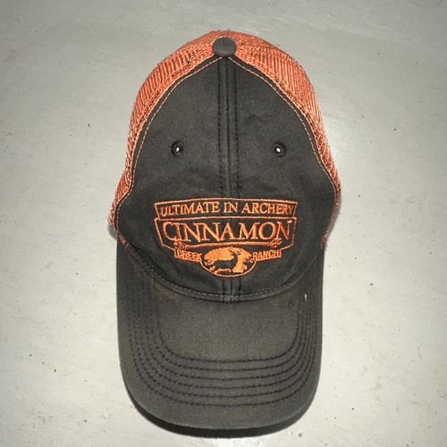 Cinnamon Creek Trucker Cap Baseball Mütze schwarz orange Netzrücken Elchjagd Bogenschießen - Bild 5 von 10