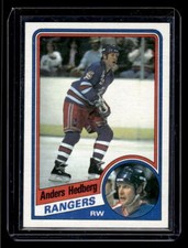 Anders Hedberg 1984 Topps #107   New York Rangers