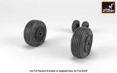 タイヤ・ホイール F-4phantom Armory AW32307 - 1/32 - F-4 Phantom-II wheels w/ weighted tires