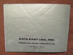 SIDE POCKET Instruction Manual - No Game NES Nintendo