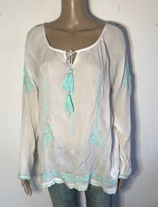 New Camicetta Os Gwyneeds Romance White Gr tunica 2663n a In Turquoise ~ BfAW7AH8qp